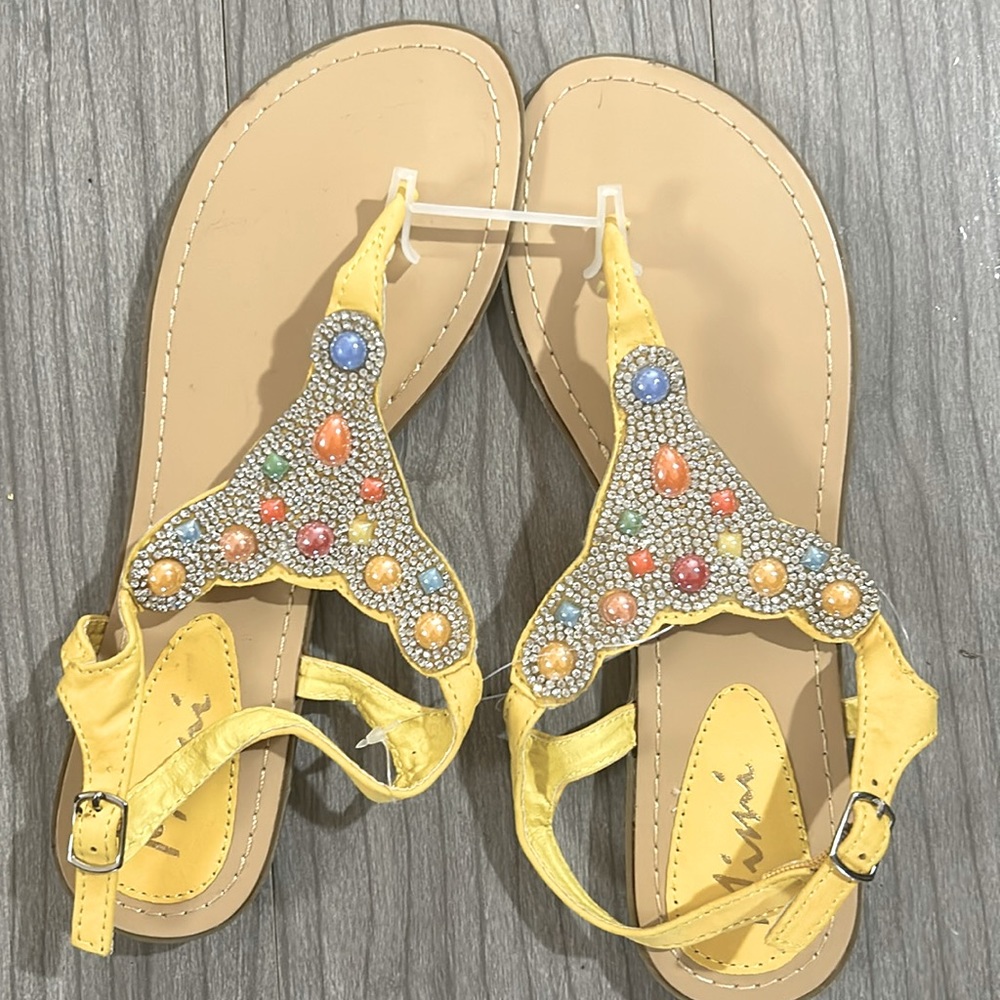 NWT Mimi rhinestones and gems sandals, Sz 7/8 for like Sz 8